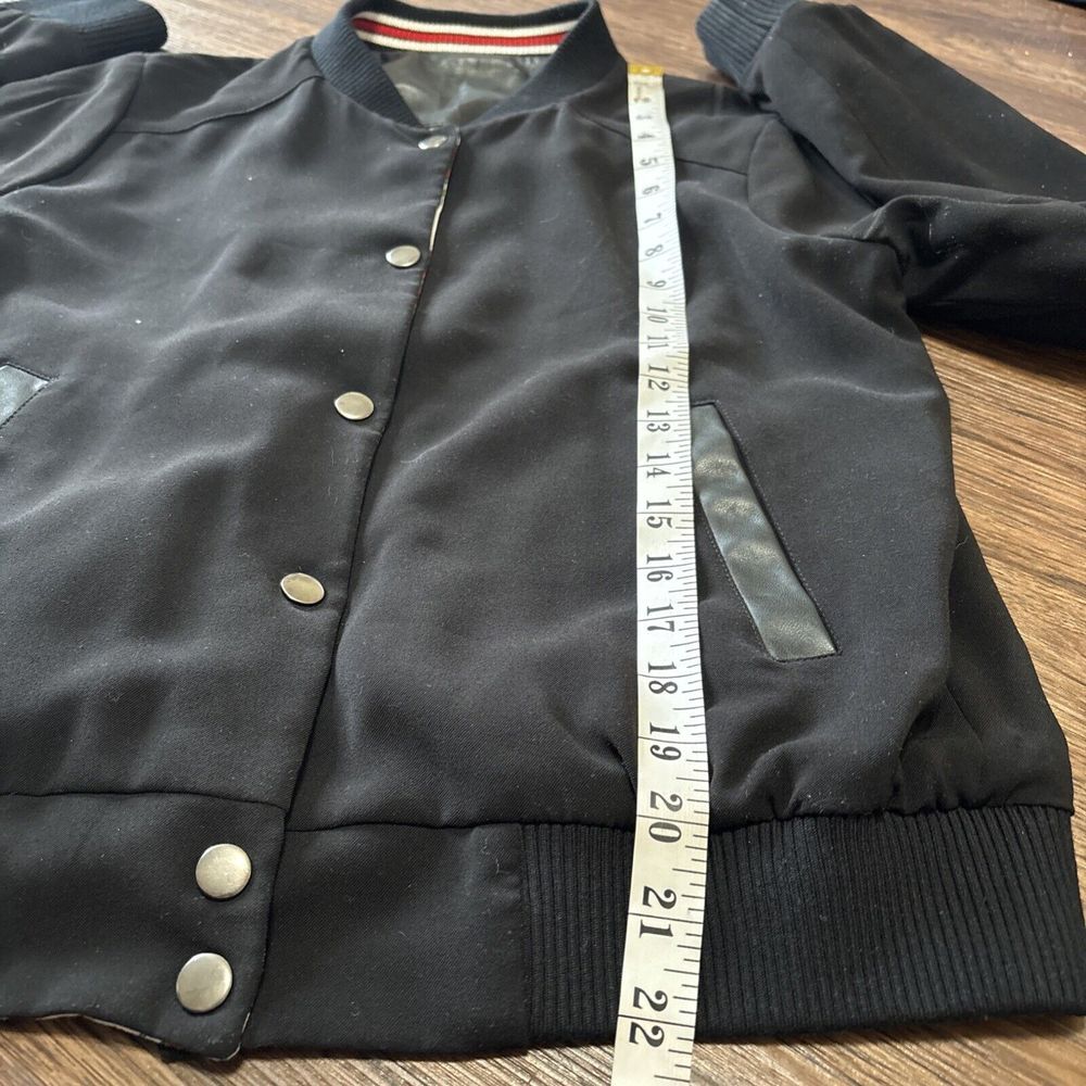 Olivia Culpo x Le Tote Collab Reversible‎ Floral Black Bomber Jacket Size XS - Picture 10 of 11